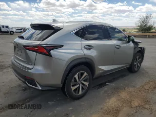2021 Lexus NX 300h with VIN JTJGJRDZ9M2164377, listed as a Copart auction lot 55163065 with 86,119 mi miles and Salvage title. Bid and sale history available at DreamBid. Image 3.