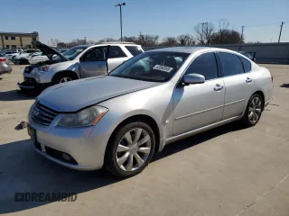 2006 Infiniti M Sport z VIN JNKAY01E26M117196, wystawiony jako Copart lot #43360595 z przebiegiem 165 166 mil mil oraz Szkoda całkowita • Salvage title. Historia ofert i sprzedaży dostępna na DreamBid. Obrazek 1.