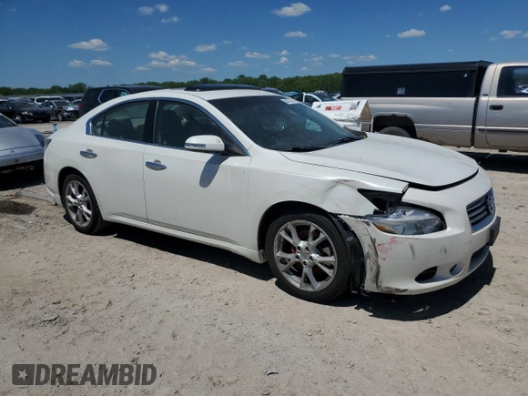 2014 Nissan Maxima SV with VIN 1N4AA5APXEC482370, listed as a Copart auction lot 55823175 with 143,614 mi miles and Salvage title. Bid and sale history available at DreamBid. Image 4.