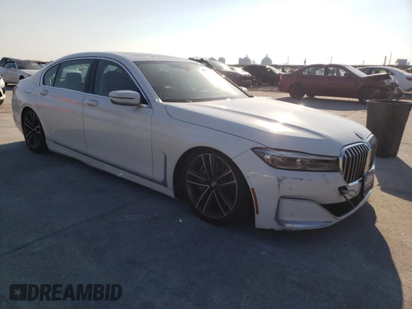 2020 BMW 7 Series 750i xDrive with VIN WBA7U2C02LGM27246, listed as a Copart auction lot 74277984 with 120,790 mi miles and Salvage Title. Bid and sale history available at carsss.com. Image 4.