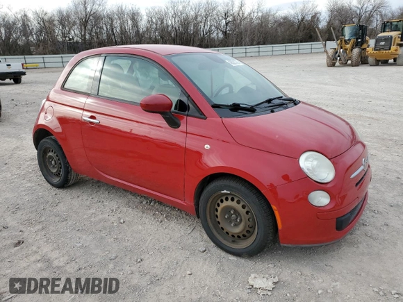2014 FIAT 500 Pop with VIN 3C3CFFAR1ET252852, listed as a Copart auction lot 48021325 with 110,402 mi miles and Salvage Title. Bid and sale history available at carsss.com. Image 4.