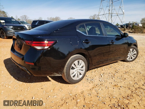 2023 Nissan Sentra S with VIN 3N1AB8BVXPY308270, listed as a Copart auction lot 50253865 with 14,601 mi miles and Salvage Title. Bid and sale history available at DreamBid. Image 3.