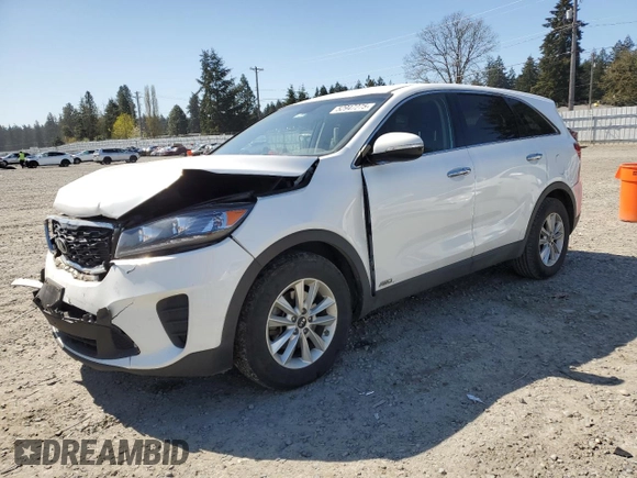 2019 Kia Sorento LX V6 with VIN 5XYPGDA52KG471088, listed as a Copart auction lot 52947275 with 95,327 mi miles and Salvage Title. Bid and sale history available at carsss.com. Image 1.