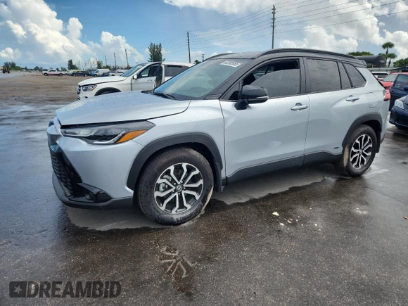 2024 Toyota Corolla Cross Hybrid S with VIN 7MUFBABG3RV047740, listed as a Copart auction lot 62395955 with 15,885 mi miles and Salvage title. Bid and sale history available at DreamBid. Image 1.
