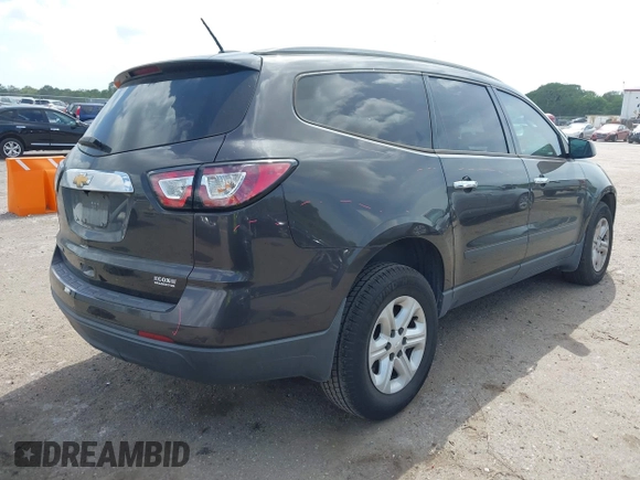 2017 Chevrolet Traverse LS with VIN 1GNKRFKD8HJ202180, listed as a IAAI auction lot 41961285 with 120,910 mi miles. Bid and sale history available at carsss.com. Image 4.
