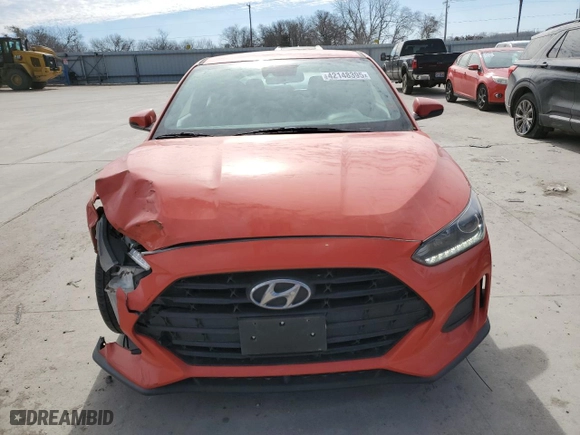 2019 Hyundai Veloster 2.0 Premium with VIN KMHTG6AF9KU014727, listed as a Copart auction lot 42148395 with 45,340 mi miles and Salvage Title. Bid and sale history available at carsss.com. Image 5.