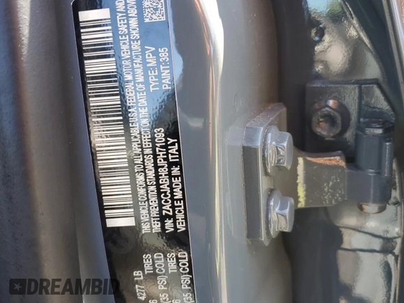 2018 Jeep Renegade Latitude with VIN ZACCJABH8JPH71093, listed as a Copart auction lot 63450115 with 199,366 mi miles and Clean title. Bid and sale history available at DreamBid. Image 13.