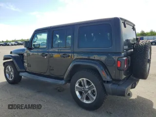 2019 Jeep Wrangler Unlimited Sahara z VIN 1C4HJXEN0KW588687, wystawiony jako Copart lot #52812895 z przebiegiem 91 486 mil mil oraz Szkoda całkowita • Salvage title. Historia ofert i sprzedaży dostępna na DreamBid. Obrazek 2.