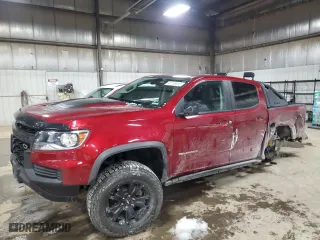 2021 Chevrolet Colorado 4WD ZR2 with VIN 1GCGTEEN1M1112569, listed as a Copart auction lot 45168895 with 70,775 mi miles and Salvage Title. Bid and sale history available at carsss.com. Image 1.