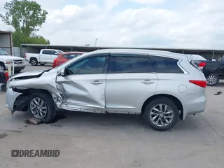 2015 Infiniti QX60 with VIN 5N1AL0MM7FC506839, listed as a IAAI auction lot 42134124 with 103,542 mi miles and . Bid and sale history available at DreamBid. Image 15.