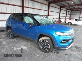 2022 Jeep Compass Limited z VIN 3C4NJDCB7NT201105, wystawiony jako IAAI lot #40547926 z przebiegiem 12 872 mil mil oraz . Historia ofert i sprzedaży dostępna na DreamBid. Obrazek 1.