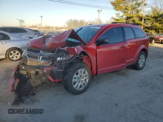 2019 Dodge Journey SE Value with VIN 3C4PDCAB7KT758234, listed as a Copart auction lot 83558734 with 104,391 mi miles and Salvage Title. Bid and sale history available at DreamBid. Image 1.