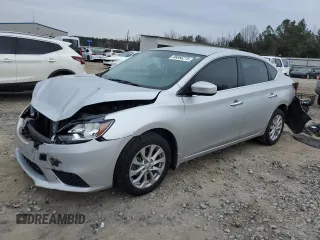 2018 Nissan Sentra SV with VIN 3N1AB7AP0JL638582, listed as a Copart auction lot 46066215 with 105,638 mi miles and Salvage Title. Bid and sale history available at carsss.com. Image 1.