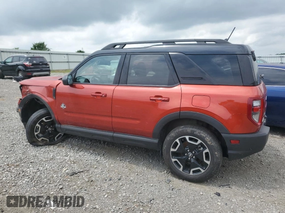 2022 Ford Bronco Sport Outer Banks with VIN 3FMCR9C6XNRD94682, listed as a Copart auction lot 59913785 with 25,201 mi miles and Salvage title. Bid and sale history available at DreamBid. Image 2.