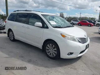 2011 Toyota Sienna XLE with VIN 5TDDK3DC6BS029472, listed as a IAAI auction lot 41554859 with 145,393 mi miles. Bid and sale history available at carsss.com. Image 1.