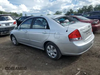 2009 Kia Spectra EX with VIN KNAFE221695615873, listed as a Copart auction lot 67671454 with 135,300 mi miles and Salvage Title. Bid and sale history available at carsss.com. Image 2.