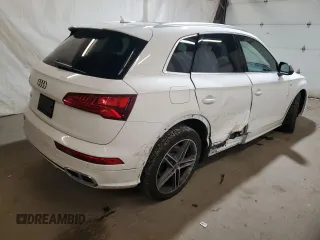 2018 Audi SQ5 Prestige with VIN WA1C4AFY0J2228486, listed as a Copart auction lot 53444105 with 100,846 mi miles and Salvage title. Bid and sale history available at DreamBid. Image 3.