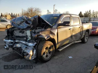 2019 Ram 1500 Big Horn/Lone Star with VIN 1C6RRFFG6KN646726, listed as a Copart auction lot 41802655 with 103,755 mi miles and Salvage Title. Bid and sale history available at carsss.com. Image 1.