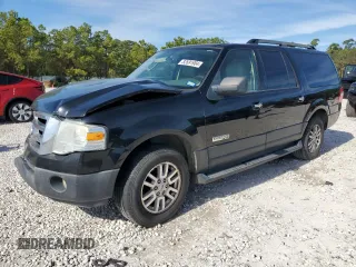 2007 Ford Expedition EL XLT with VIN 1FMFK15507LA16752, listed as a Copart auction lot 82691904 with 121,370 mi miles and Salvage Title. Bid and sale history available at carsss.com. Image 1.