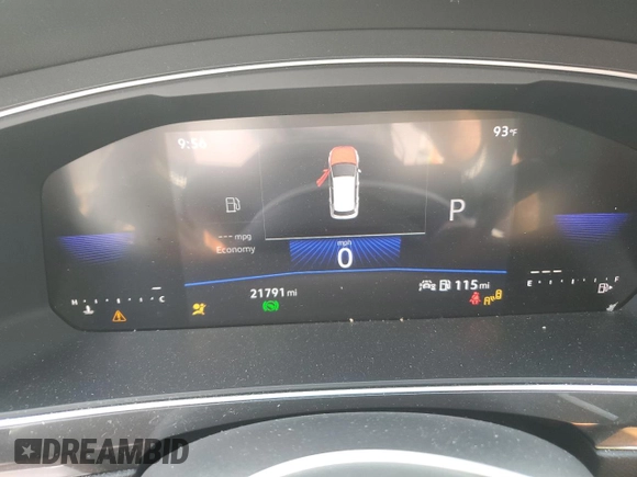 2023 Volkswagen Tiguan SE z VIN 3VV3B7AX5PM082280, wystawiony jako Copart lot #59896235 z przebiegiem 21 791 mil mil oraz Szkoda całkowita • Salvage title. Historia ofert i sprzedaży dostępna na DreamBid. Obrazek 9.