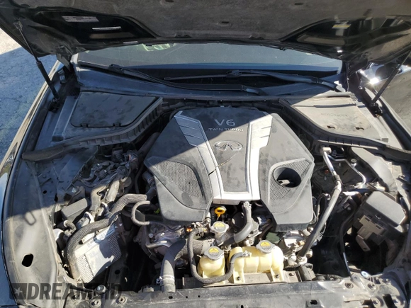 2019 Infiniti Q50 Luxe with VIN JN1EV7APXKM510124, listed as a Copart auction lot 59026325 with 43,228 mi miles and Salvage title. Bid and sale history available at DreamBid. Image 11.