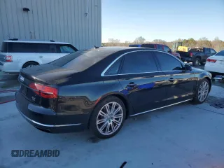2015 Audi A8 4.0T with VIN WAU32AFD9FN033398, listed as a Copart auction lot 87655925 with 134,712 mi miles and Salvage title. Bid and sale history available at DreamBid. Image 3.