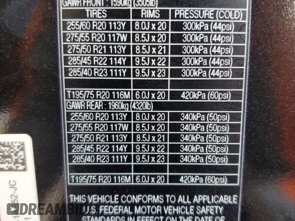 2024 Land Rover Range Rover SE with VIN SALKP9FU4RA099621, listed as a Copart auction lot 44174635 with 7,221 mi miles and Salvage title. Bid and sale history available at DreamBid. Image 14.