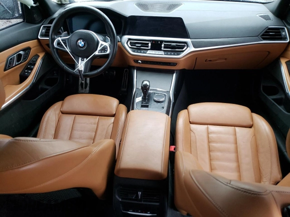 2020 BMW 3 Series M340i xDrive with VIN WBA5U9C01LFH10388, listed as a Copart auction lot 43250155 with Not Provided miles and Salvage Title. Bid and sale history available at DreamBid. Image 8.