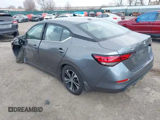 2022 Nissan Sentra SV with VIN 3N1AB8CV8NY206624, listed as a IAAI auction lot 41827642 with 24,455 mi miles and . Bid and sale history available at DreamBid. Image 3.