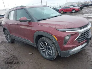 2024 Chevrolet TrailBlazer LT with VIN KL79MRSL8RB183007, listed as a IAAI auction lot 41697514 with 7,632 mi miles and . Bid and sale history available at DreamBid. Image 1.