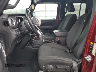 2021 Jeep Wrangler Unlimited Sahara with VIN 1C4HJXEN8MW613404, listed as a Copart auction lot 47881735 with 48,379 mi miles and Salvage title. Bid and sale history available at DreamBid. Image 7.