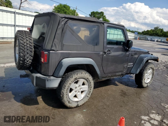 2017 Jeep Wrangler Willys Wheeler with VIN 1C4AJWAG2HL527192, listed as a Copart auction lot 58169245 with 88,737 mi miles and Salvage title. Bid and sale history available at DreamBid. Image 3.