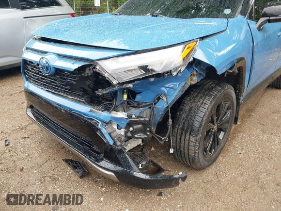 2022 Toyota RAV4 Hybrid XSE with VIN JTME6RFV7ND527447, listed as a IAAI auction lot 42358584 with 50,394 mi miles and . Bid and sale history available at DreamBid. Image 6.