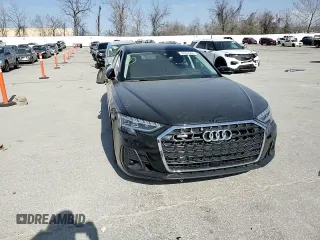2023 Audi A8 with VIN WAULDAF88PN010368, listed as a Copart auction lot 47824965 with 8,058 mi miles and Salvage Title. Bid and sale history available at carsss.com. Image 10.