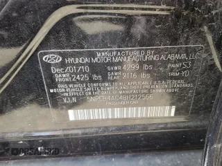 2011 Hyundai Sonata GLS with VIN 5NPEB4AC4BH212566, listed as a Copart auction lot 55483815 with 126,249 mi miles and Salvage Title. Bid and sale history available at DreamBid. Image 12.