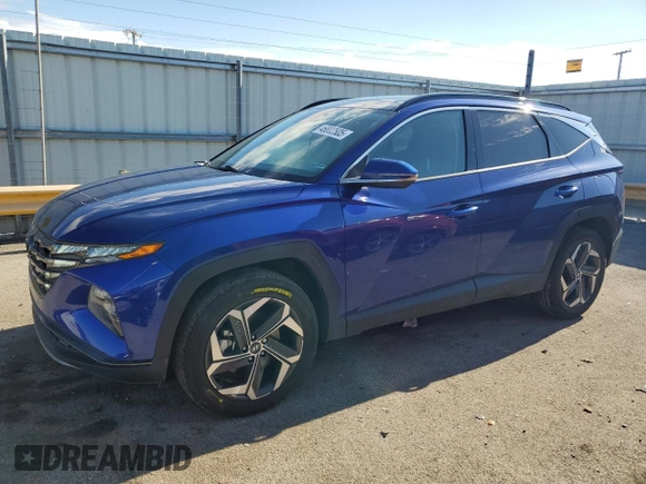 2022 Hyundai Tucson Limited with VIN 5NMJECAEXNH157589, listed as a Copart auction lot 46802505 with 16,702 mi miles and Salvage Title. Bid and sale history available at carsss.com. Image 1.