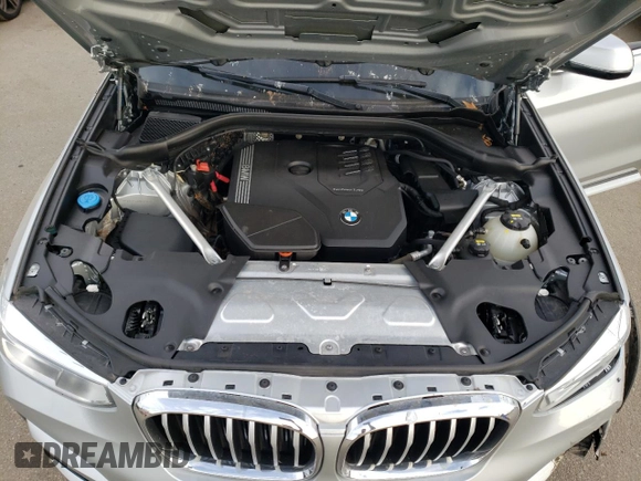 2021 BMW X3 xDrive30i with VIN 5UXTY5C0XM9H30211, listed as a Copart auction lot 41452455 with 42,884 mi miles and Non Repairable. Bid and sale history available at DreamBid. Image 12.