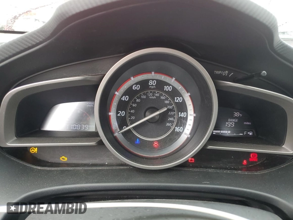 2014 Mazda 3 i SV with VIN JM1BM1T73E1194651, listed as a Copart auction lot 52598885 with 110,839 mi miles and Salvage Title. Bid and sale history available at DreamBid. Image 9.