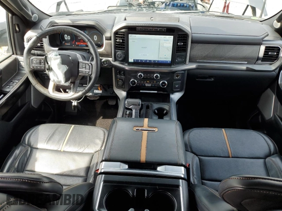 2022 Ford F-150 XL with VIN 1FTFW1ED6NFA25581, listed as a Copart auction lot 51600655 with 33,220 mi miles and Salvage Title. Bid and sale history available at DreamBid. Image 8.