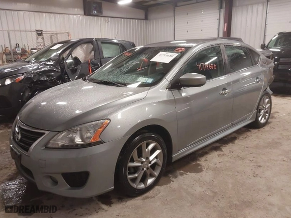 2013 Nissan Sentra SR with VIN 3N1AB7AP4DL615133, listed as a IAAI auction lot 41714680 with 79,624 mi miles. Bid and sale history available at carsss.com. Image 2.