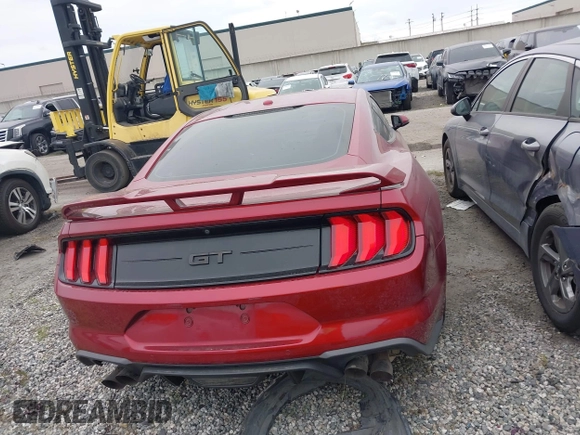 2019 Ford Mustang GT with VIN 1FA6P8CF8K5168730, listed as a IAAI auction lot 41847852 with 42,876 mi miles. Bid and sale history available at carsss.com. Image 17.