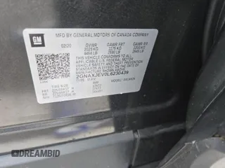 2020 Chevrolet Equinox LT z VIN 2GNAXJEV0L6230439, wystawiony jako IAAI lot #42411270 z przebiegiem 62 229 mil mil oraz . Historia ofert i sprzedaży dostępna na DreamBid. Obrazek 1.