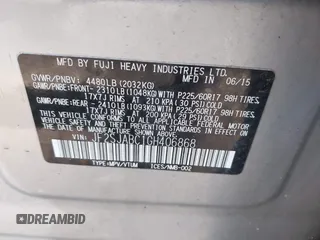 2016 Subaru Forester 2.5i with VIN JF2SJABC1GH406868, listed as a IAAI auction lot 42036402 with 227,240 mi miles and . Bid and sale history available at DreamBid. Image 9.