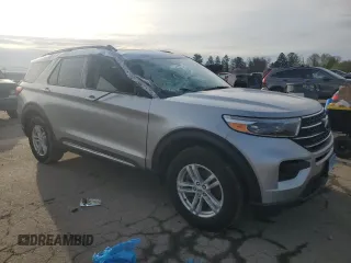 2023 Ford Explorer XLT with VIN 1FMSK8DH0PGB85195, listed as a Copart auction lot 52736605 with 21,867 mi miles and Salvage Title. Bid and sale history available at carsss.com. Image 4.