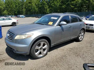2003 Infiniti FX Options with VIN JNRBS08W23X404506, listed as a Copart auction lot 59700515 with 206,187 mi miles and Clean title. Bid and sale history available at DreamBid. Image 1.