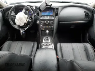 2017 Infiniti QX70 with VIN JN8CS1MW7HM410458, listed as a Copart auction lot 43272385 with 106,311 mi miles and Salvage title. Bid and sale history available at DreamBid. Image 8.
