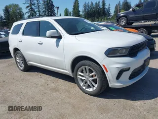 2022 Dodge Durango GT Plus z VIN 1C4RDJDGXNC219398, wystawiony jako IAAI lot #42158459 z przebiegiem 57 649 mil mil oraz . Historia ofert i sprzedaży dostępna na DreamBid. Obrazek 1.