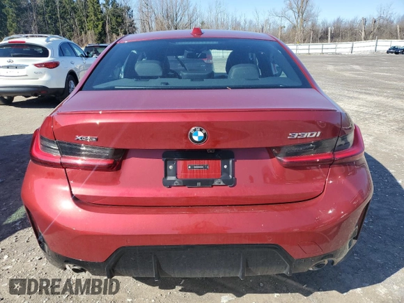 2025 BMW 3 Series 330i xDrive with VIN 3MW89CW02S8F00085, listed as a Copart auction lot 49336765 with 0 mi miles and Salvage Title. Bid and sale history available at carsss.com. Image 6.