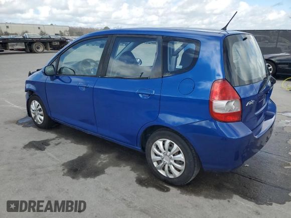 2008 Honda Fit with VIN JHMGD38478S000636, listed as a Copart auction lot 44699905 with 154,107 mi miles and Salvage title. Bid and sale history available at DreamBid. Image 2.