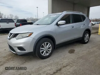 2015 Nissan Rogue SV with VIN KNMAT2MVXFP570343, listed as a Copart auction lot 53054755 with 190,035 mi miles and Clean Title. Bid and sale history available at carsss.com. Image 1.